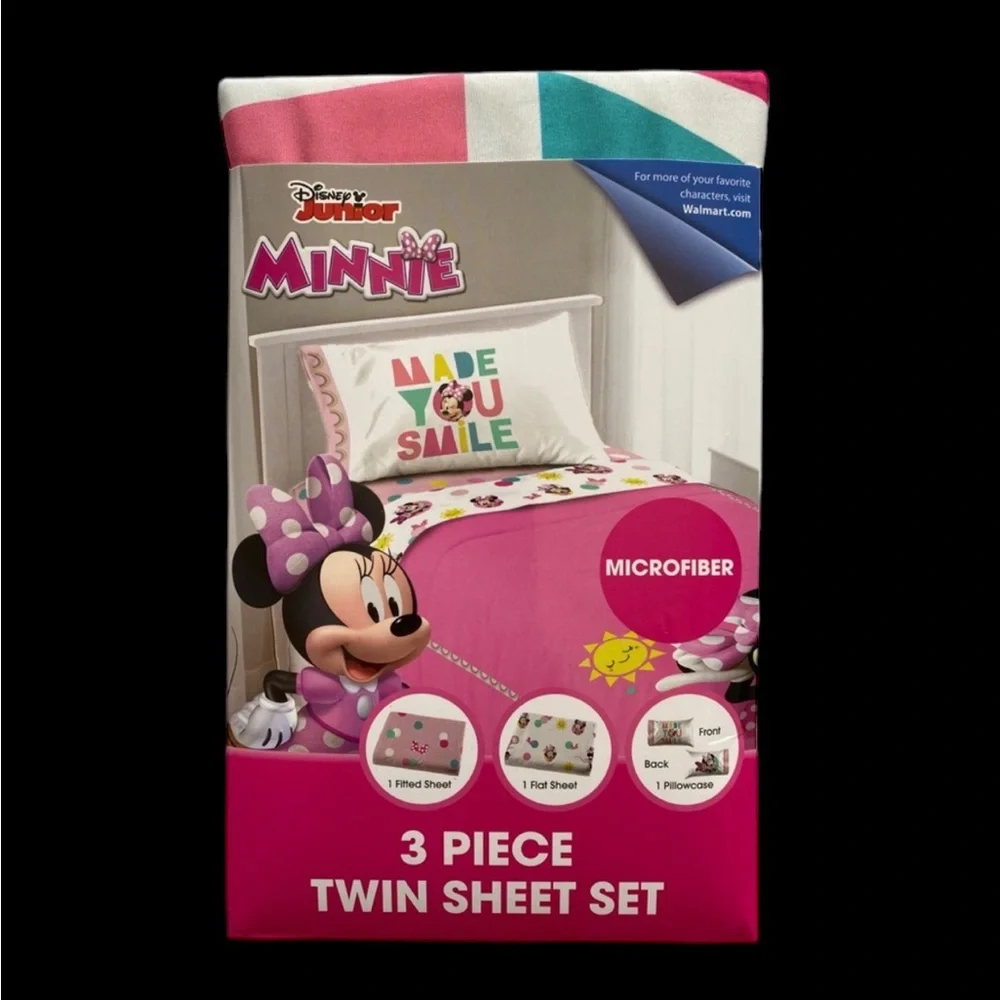 MINNIE‎ 3 Piece Twin Microfiber Sheet Set